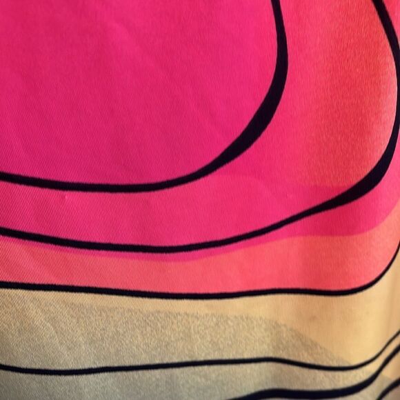 EXCELLENT CONDITION WOMEN’S LARGE JAMIE SADOCK 1/4 ZIP POLYESTER ABSTRACT TOP - Picture 5 of 7